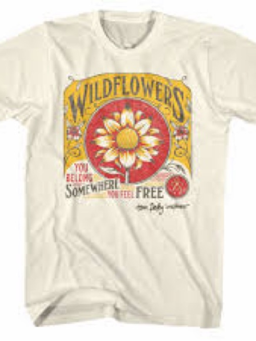 Tom Petty & The Heartbreakers "Wildflowers" T-Shirt Size Small